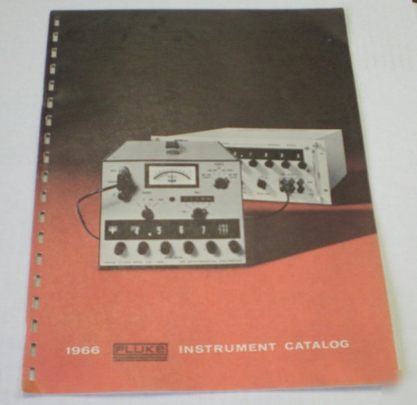 Fluke 1966 instrument catalog - $5 shipping 