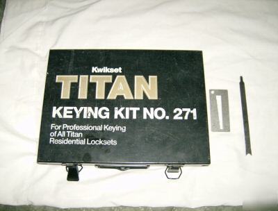 Kwikset titan keying kit #271