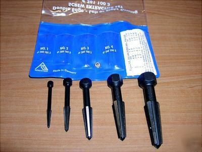 Rennsteig knipex screw extractor set 5 pc. germany 
