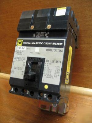 Square d i-line FC34100 fc-34100 100 amp 100A a breaker