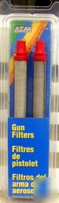 Asm 200 mesh gun filter factory sealed 2 pack x-fine