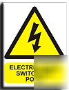 Electric mains switchsign-a.vinyl-200X250MM(wa-135-ae)