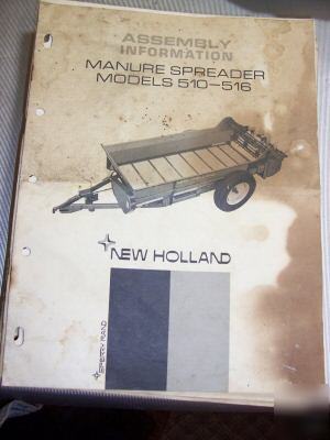 New holland assembly manual 510--516 manure spreader