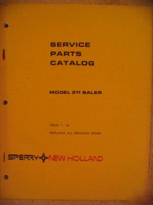 New sperry holland 311 baler parts catalog manual