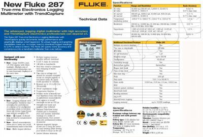 Fluke 287 rms electronics logging multimeter trendcaptu