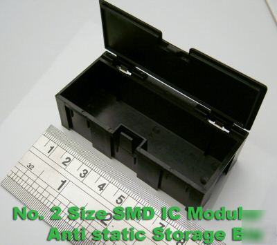 30 pc smd ic anti static storage bin shelf w/ door