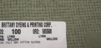 Cotton sateen lynn willow medium olive green nice