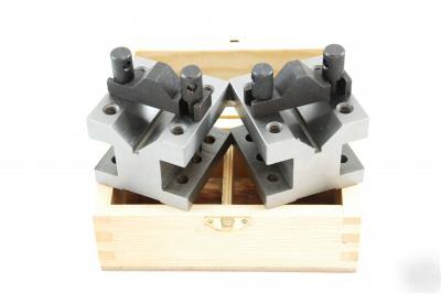 Precision v-blocks & clamp v-block set 3 x 4 x 3