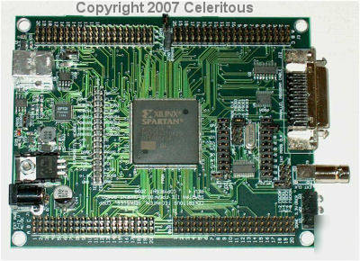 Xilinx spartan iie fpga development board