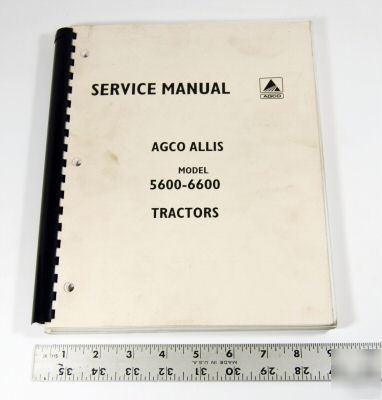 Agco service manual - model 5600 - 6600 tractors