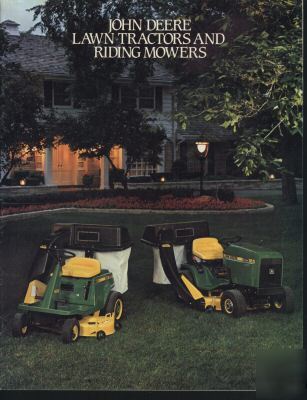 John deere lawn & garden tractor & equipment brochure 