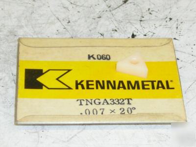 New 6 kennametal ceramic inserts tnga 332T grade K060
