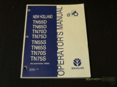New holland TN55D/s TN65D/s TN70D/s TN75D/s op manual