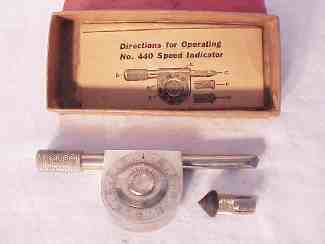 Miller falls speed indicator original box & instruction