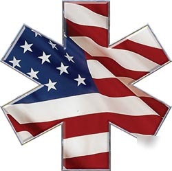 Emt ems mfr paramedic decal reflective 12