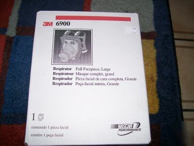 New 3M 6900 respirator gas mask large 