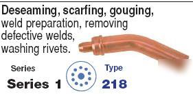 Victor 0330-0178 type 218 size 4 cutting tip/propane/ng