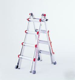 17 1A little giant ladder - free platform & wheels tv