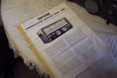 Eddystone communications receiver model 840 c .