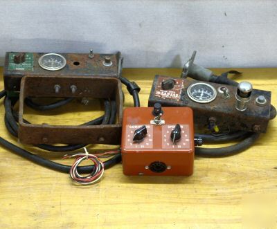 3PC rawson sander spreader & engine speed controls lot 