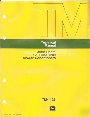 Jd technical manual for mower-conditioners & drive case