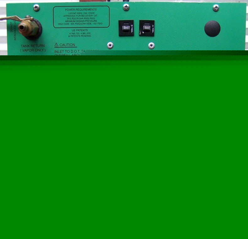 Nice thermaflo 4000 ozsaver light cfc recovery unit, 