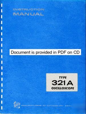 Tek tektronix 321A service & operation manual