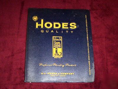 1961 hodes black tom plumbing specialties catalog - g