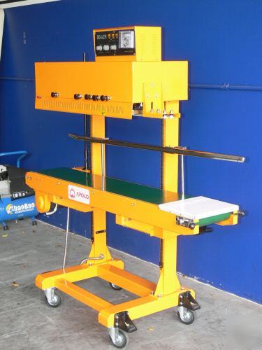 Apolo S1000 continuous vertical band sealer heat +coder