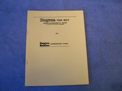 Gates & dayton fan belt manuals / guides 1928
