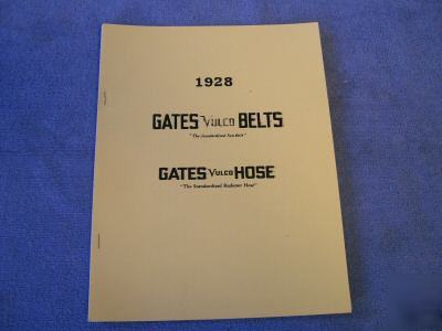 Gates & dayton fan belt manuals / guides 1928