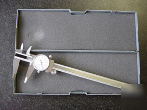 Precision brand white 0-6 in. dial calipers