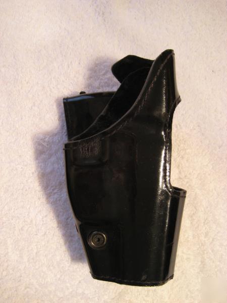 Safariland model 295 gloss black leather holster