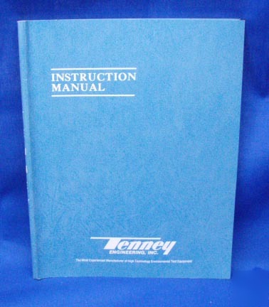 Tenney versatenn ii operating manual