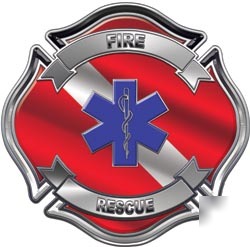 Firefighter decal reflective 2
