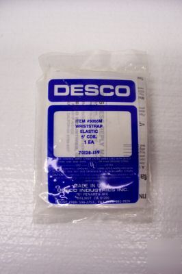 New desco 9066M wrist strap & 6' coil~ 