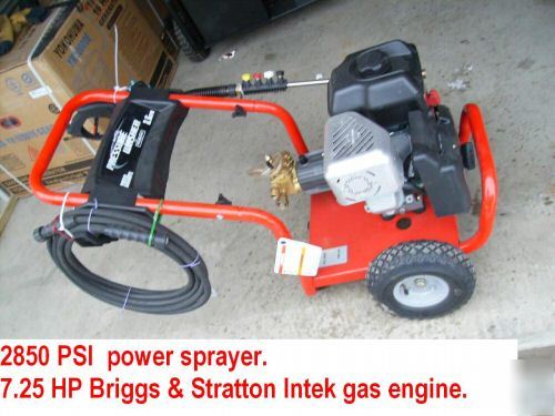 New gentec 2850 psi power washer sprayer. briggs engine