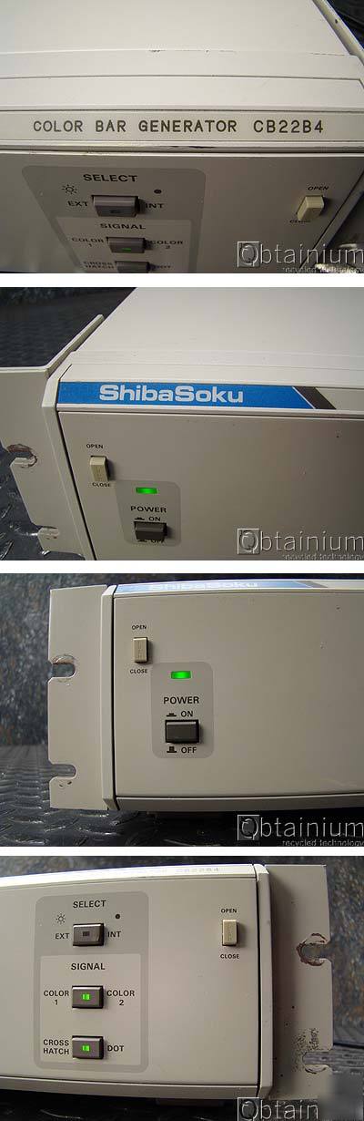 Shibasoku CB22B4 tv color bar generator pal m 