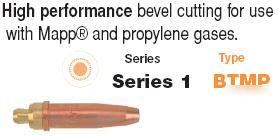 Victor 0333-0211 type btmp size 6 cutting tip/propylene