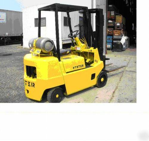 5000 lb. hyster S50XL fork lift propane 3-stage mast