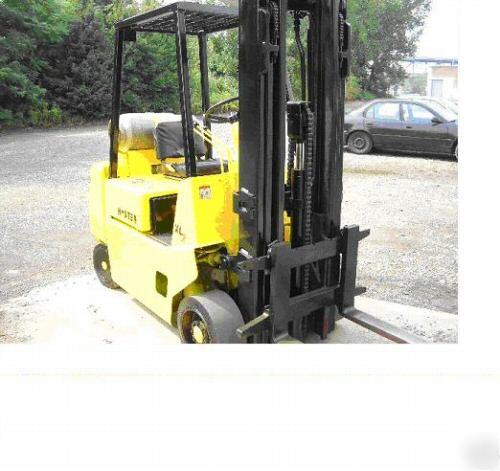 5000 lb. hyster S50XL fork lift propane 3-stage mast