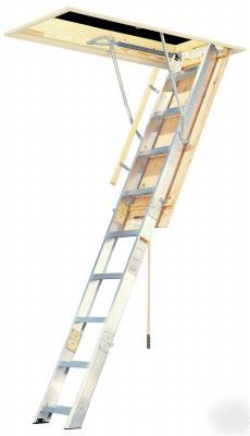 8'5 attic ladder 25 in. 300 lb cap.
