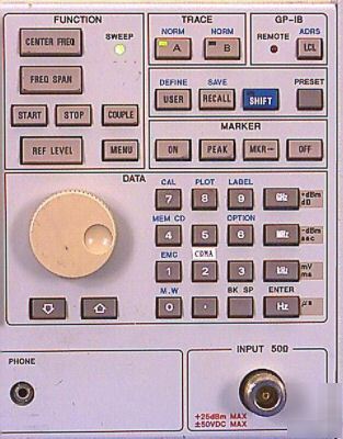 Advantest R3261A 9K/2.6 g spectrum analyzer cdma R3261