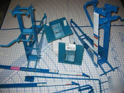 Fulton pump jack system steel/wood scaffolding staging