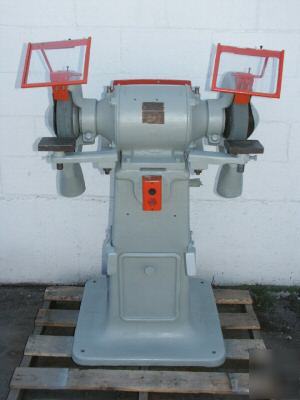 Hisey floor pedestal grinder w/ guards 12 in x 2 in