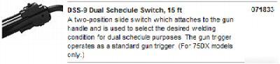 Miller 071833 dss-9 dual schedule switch, 15 ft