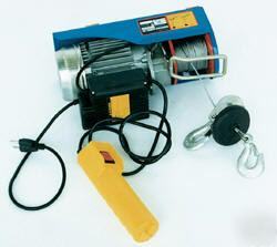 Mini cable hoist, electric, hooks, lift, hoist, grip