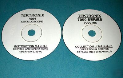 Tektronix 7904 + 52 plug-ins 61 manual set