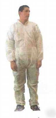 Disposable overalls / trouser suit medium, white