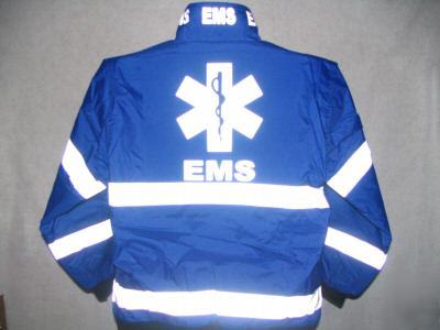 Ems jacket, emt jacket, ems, emt, reflective ems, xxl